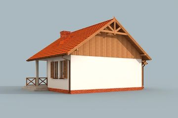  Projekt domu letniskowego Minesota dom letniskowy (SLN1526) - projekt domu letniskowego parterowego - Zdjęcie 4