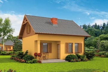  Projekt domu letniskowego Sydney dom letniskowy z poddaszem użytkowym (SLN1531) - projekt domu letniskowego parterowego - Zdjęcie 3