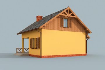  Projekt domu letniskowego Sydney dom letniskowy z poddaszem użytkowym (SLN1531) - projekt domu letniskowego parterowego - Zdjęcie 4