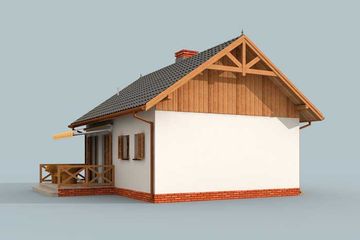  Projekt domu letniskowego Arizona dom letniskowy (SLN1532) - projekt domu letniskowego parterowego - Zdjęcie 4