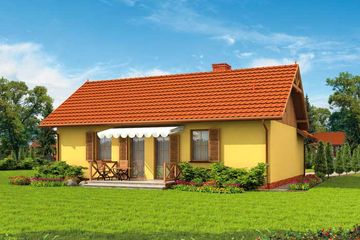  Projekt domu letniskowego Oregon dom letniskowy (SLN1533) - projekt domu letniskowego parterowego - Zdjęcie 3