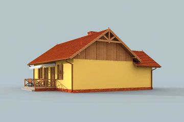  Projekt domu letniskowego Oregon dom letniskowy (SLN1533) - projekt domu letniskowego parterowego - Zdjęcie 4