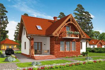  Projekt domu Miramas 2 (SLN1719) - projekt domu parterowego z poddaszem - Zdjęcie 3