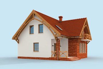  Projekt domu Miramas 2 (SLN1719) - projekt domu parterowego z poddaszem - Zdjęcie 4