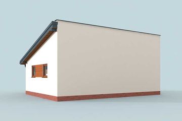  Projekt garażu G294 garaż dwustanowiskowy z pomieszczeniem gospodarczym (SLN1573) - projekt garażu parterowego - Zdjęcie 4