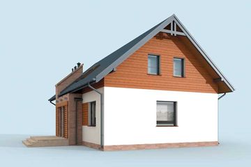  Projekt domu Davos (SLN1577) - projekt domu parterowego z poddaszem - Zdjęcie 4