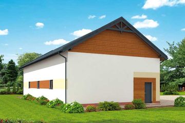  Projekt garażu G303 garaż dwustanowiskowy (SLN1587) - projekt garażu parterowego - Zdjęcie 3