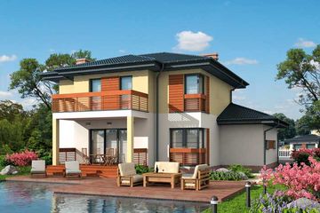  Projekt domu Brunei (SLN1599) - projekt domu z pełnym piętrem - Zdjęcie 3