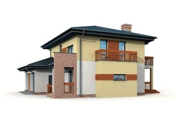  Projekt domu Brunei (SLN1599) - projekt domu z pełnym piętrem - Zdjęcie 4