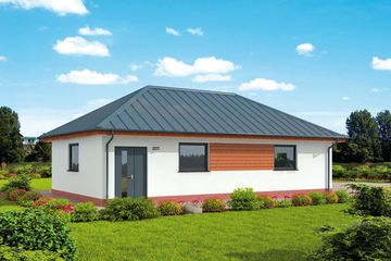  Projekt garażu G319 garaż dwustanowiskowy z pomieszczeniem gospodarczym (SLN1612) - projekt garażu parterowego - Zdjęcie 3