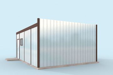  Projekt garażu GB25 projekt garażu blaszanego jednostanowiskowego (SLN1619) - projekt garażu parterowego - Zdjęcie 4