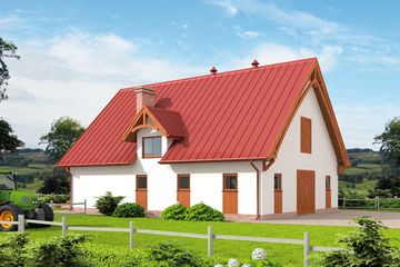  Projekt stajni S49 Stajnia dla koni - 6 boksów (SLN1745) - projekt stajni parterowego - Zdjęcie 3