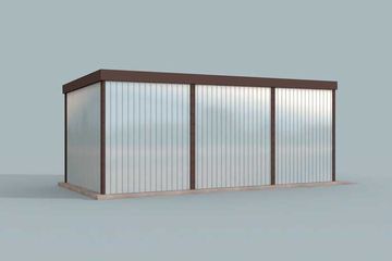  Projekt garażu GB30 projekt garażu blaszanego jednostanowiskowego (SLN1751) - projekt garażu parterowego - Zdjęcie 4