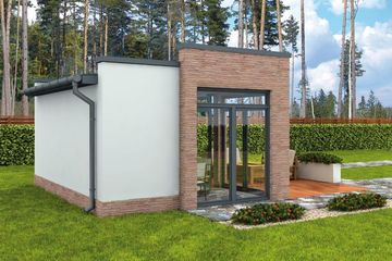  Projekt kuchni letniej KL1 Kuchnia letnia / Bud. Gospodarczy (SLN2145) - projekt kuchni parterowego - Zdjęcie 3