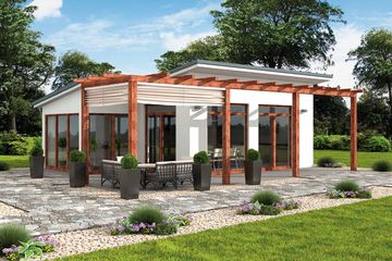  Projekt kuchni letniej KL10 Kuchnia letnia / Bud. gospodarczy (SLN2151) - projekt kuchni parterowego - Zdjęcie 3