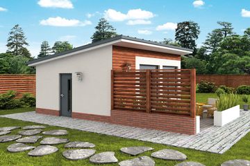  Projekt kuchni letniej KL3 Kuchnia letnia / Bud. gospodarczy (SLN2152) - projekt kuchni parterowego - Zdjęcie 3