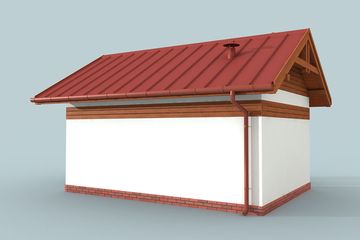  Projekt kuchni letniej KL6 Kuchnia letnia / Bud. gospodarczy (SLN2154) - projekt kuchni parterowego - Zdjęcie 4