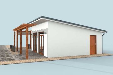  Projekt domu letniskowego Grenada dom letniskowy (SLN1773) - projekt domu letniskowego parterowego - Zdjęcie 4