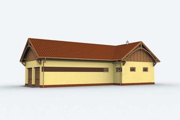  Projekt budynku gospodarczego BGS14 Budynek gospodarczy (SLN2177) - projekt budynku parterowego - Zdjęcie 3