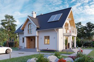  Projekt domu Antałek (1534) (KRD2676) - projekt domu parterowego z poddaszem - Zdjęcie 1