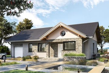  Projekt domu Mikrus (1524) (KRD2677) - projekt domu parterowego - Zdjęcie 1