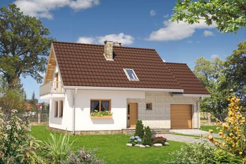  Projekt domu Czaruś (1537) (KRD2679) - projekt domu parterowego z poddaszem - Zdjęcie 1