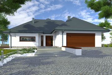  Projekt domu Alabama (BBE1001) - projekt domu parterowego - Zdjęcie 4