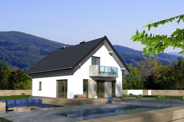  Projekt domu Lizbona (BBE1014) - projekt domu parterowego z poddaszem - Zdjęcie 3