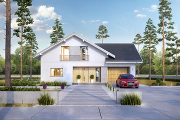  Projekt domu Montreal (BBE1039) - projekt domu parterowego z poddaszem - Zdjęcie 3