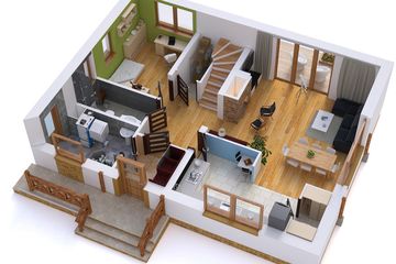  Projekt domu BW-49 war. 3 z garażem lub bez (JGC1133) - projekt domu parterowego z poddaszem - Zdjęcie 3