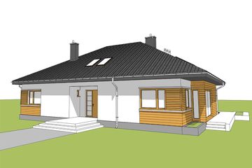  Projekt domu Marcel (WRC2639) - projekt domu parterowego - Zdjęcie 2