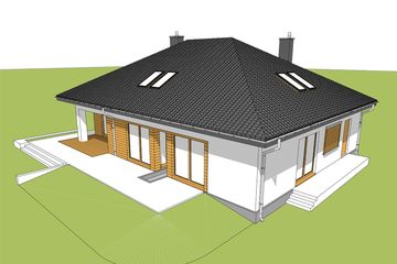  Projekt domu Marcel (WRC2639) - projekt domu parterowego - Zdjęcie 3