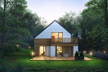  Projekt domu Arklow 2 (BBE1032) - projekt domu parterowego z poddaszem - Zdjęcie 1