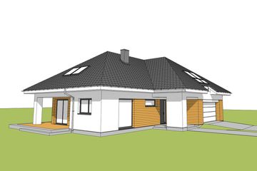  Projekt domu Olaf G2 01 (WRC2640) - projekt domu parterowego z poddaszem - Zdjęcie 1