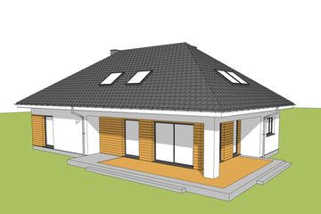  Projekt domu Olaf G2 01 (WRC2640) - projekt domu parterowego z poddaszem - Zdjęcie 4