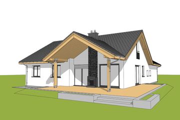  Projekt domu Simon 01 (dwulokalowy) (WRC2641) - projekt domu parterowego - Zdjęcie 1
