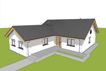  Projekt domu Simon 01 (dwulokalowy) (WRC2641) - projekt domu parterowego - Zdjęcie 2