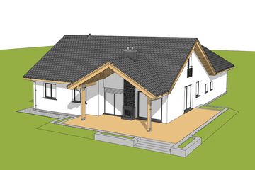  Projekt domu Simon 01 (dwulokalowy) (WRC2641) - projekt domu parterowego - Zdjęcie 4