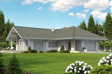  Projekt domu Lemko Termo (KRH1390) - projekt domu parterowego - Zdjęcie 2