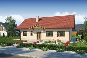  Projekt domu Rodan 3 (WRW1269) - projekt domu parterowego - Zdjęcie 1