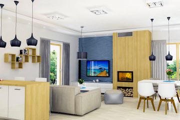  Projekt domu Gracjan z garażem 1-st. [A] (WRF1639) - projekt domu parterowego - Zdjęcie 4