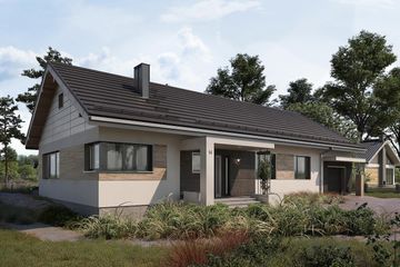  Projekt domu Dagmara (1525) (KRD2683) - projekt domu parterowego - Zdjęcie 2