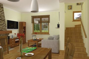  Projekt domu Agatka z garażem 1-st. [A] (WRF1237) - projekt domu parterowego z poddaszem - Zdjęcie 3