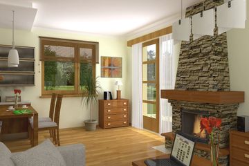  Projekt domu Agatka z garażem 1-st. [A] (WRF1237) - projekt domu parterowego z poddaszem - Zdjęcie 8