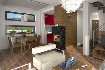  Projekt domu Eco 3 z garażem 1-st. [A] (WRF1457) - projekt domu parterowego z poddaszem - Zdjęcie 7