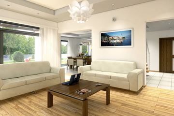  Projekt domu Tytus z garażem 1-st. [A] (WRF1412) - projekt domu parterowego z poddaszem - Zdjęcie 7