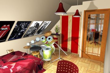  Projekt domu Sójka z garażem 1-st. [A] (WRF1136) - projekt domu parterowego z poddaszem - Zdjęcie 6