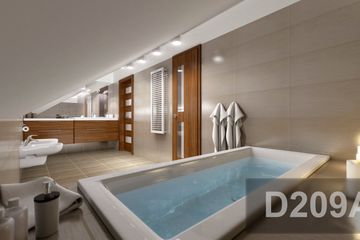  Projekt domu D209A (WAI1356) - projekt domu parterowego z poddaszem - Zdjęcie 6