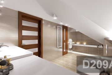  Projekt domu D209A (WAI1356) - projekt domu parterowego z poddaszem - Zdjęcie 10