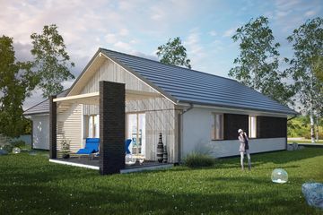  Projekt domu Angularis II G1 (SLS1005) - projekt domu parterowego - Zdjęcie 2